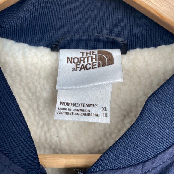 The North Face Jacket Womens Cuchillo Parka Aviator Navy X-Large Quilted Outdoor - Picture 3 of 10